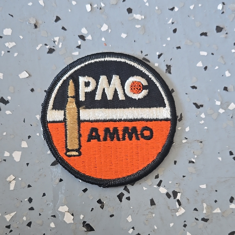 Vintage 70s PMC Ammo Patch - Black and Orange